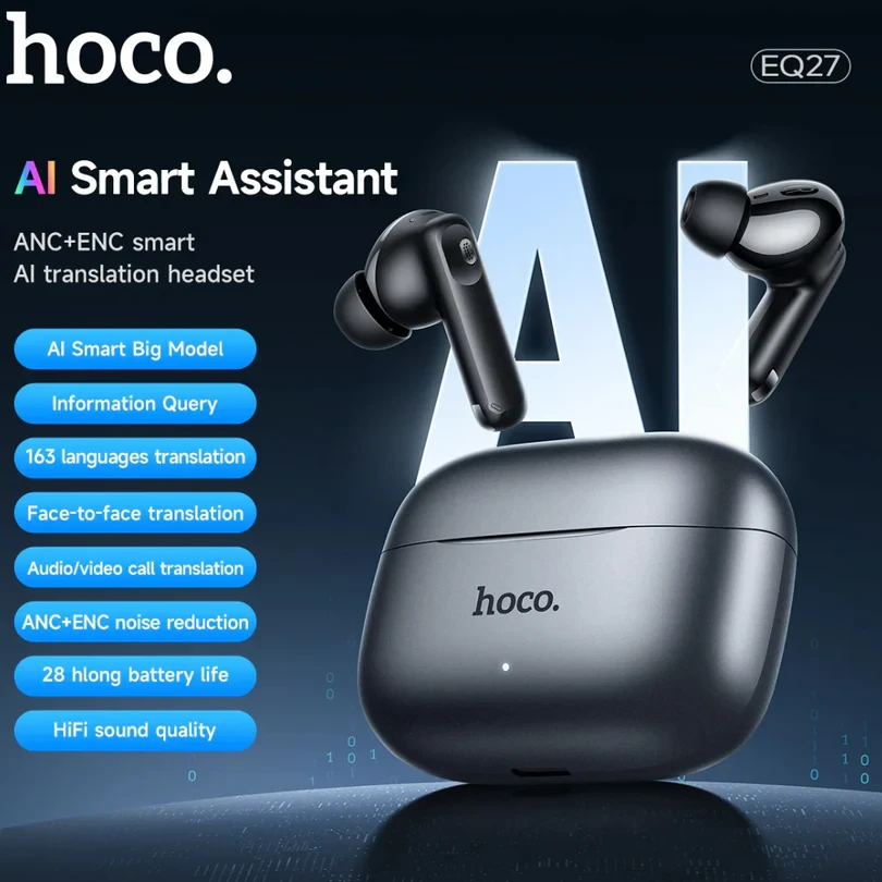 HOCO EQ27 TRANSLATION ANC+ENC EARPHONES - 2