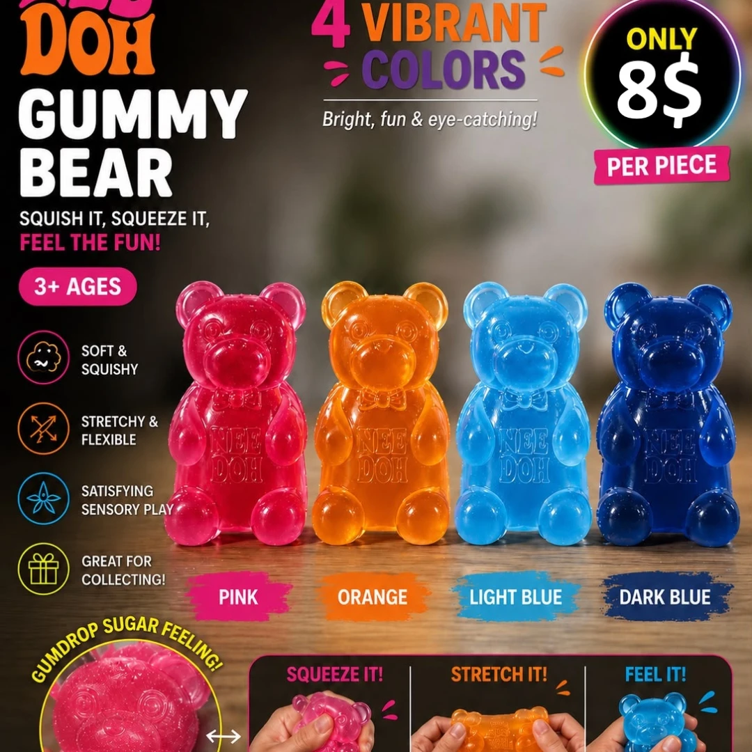Needoh Gummy Bear Squishy - 2