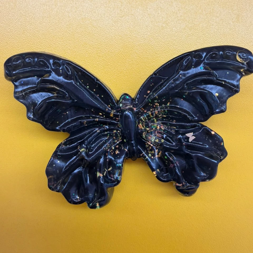 Happy Pinch Black Butterfly Taba Squishy