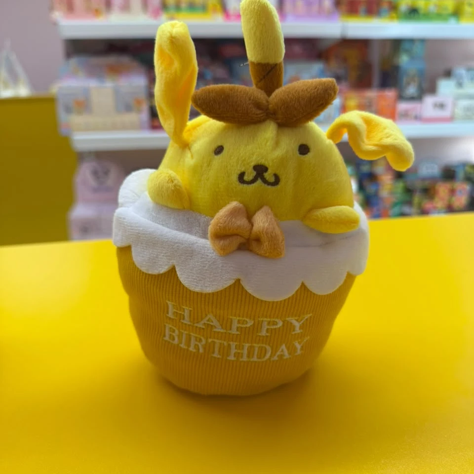 Pompompurin Happy Birthday Plushy
