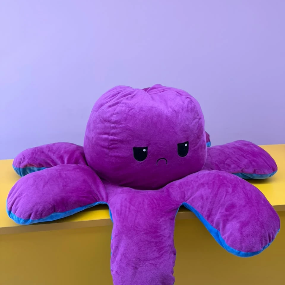 Purple & Blue Reversible Mood Octopus