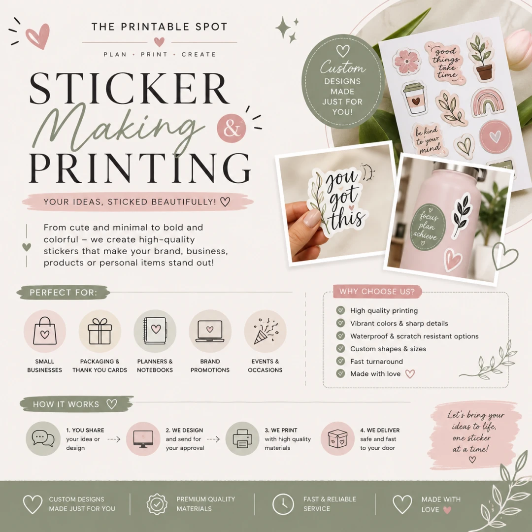 Printed stickers