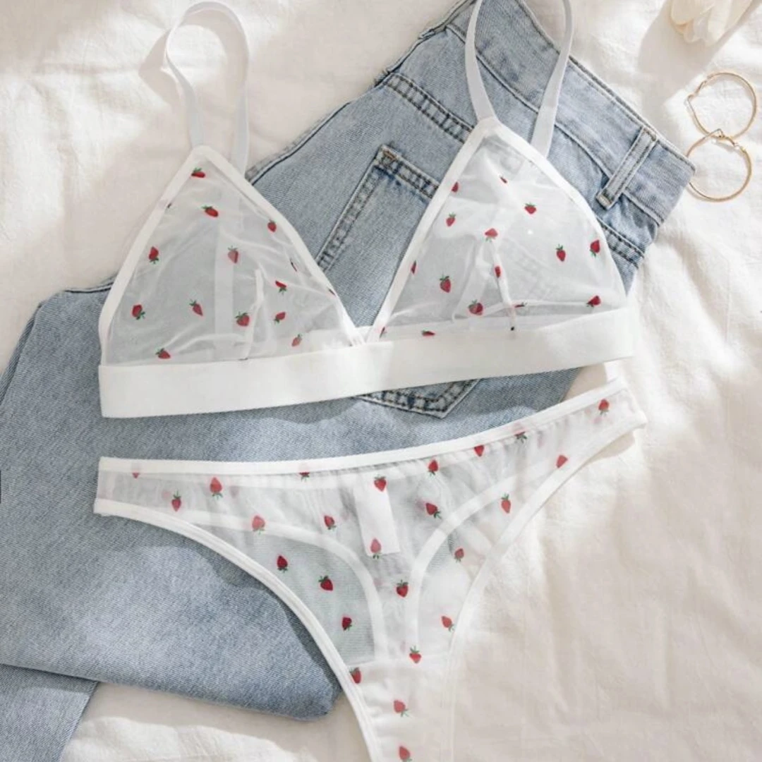 Lingerie White Transparent Set