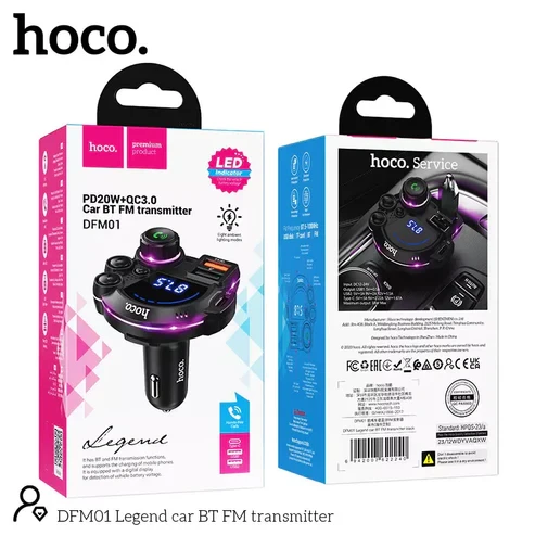 HOCO DFM01 CAR BT FM TRANSMITTER 20W