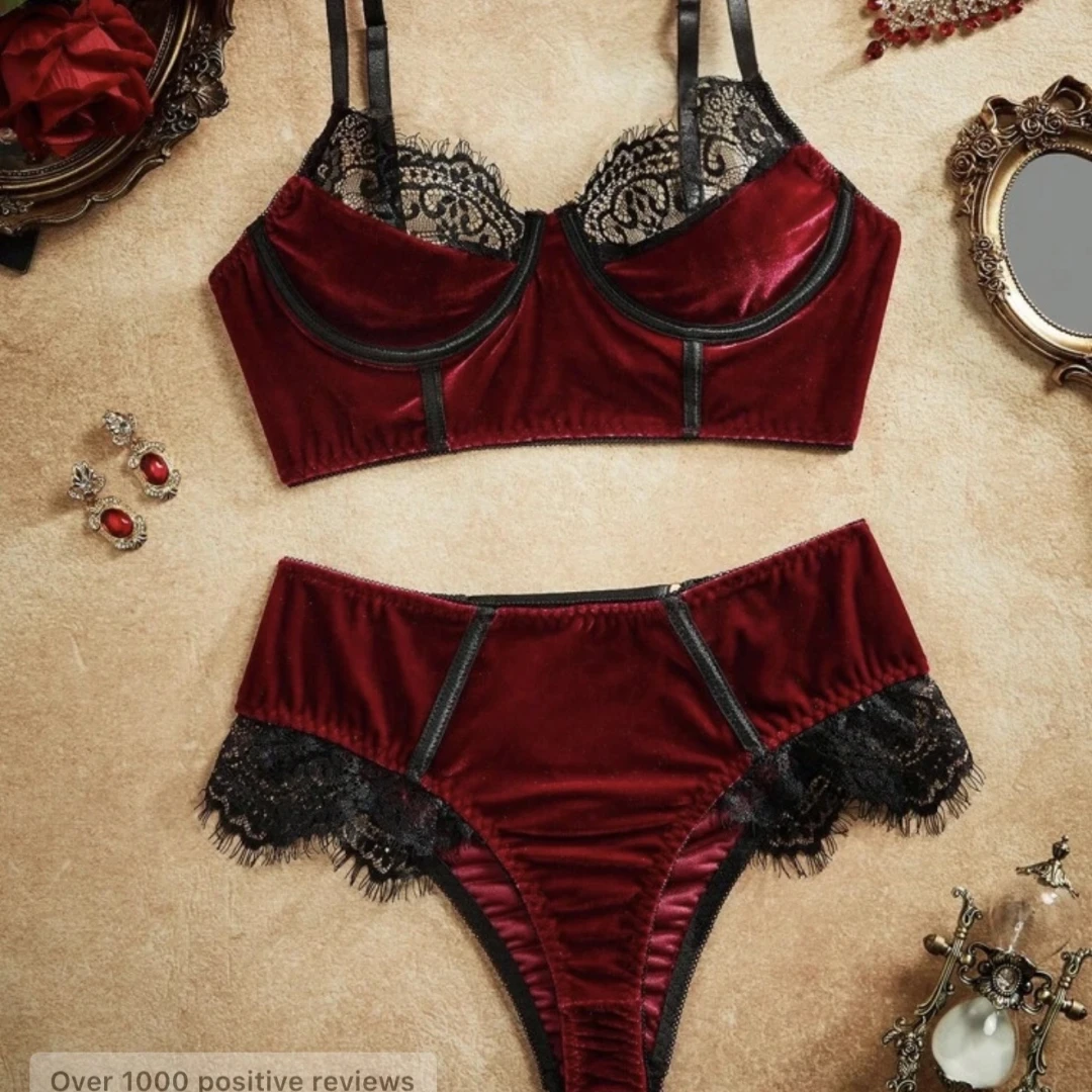 Lingerie Red Sexy Set