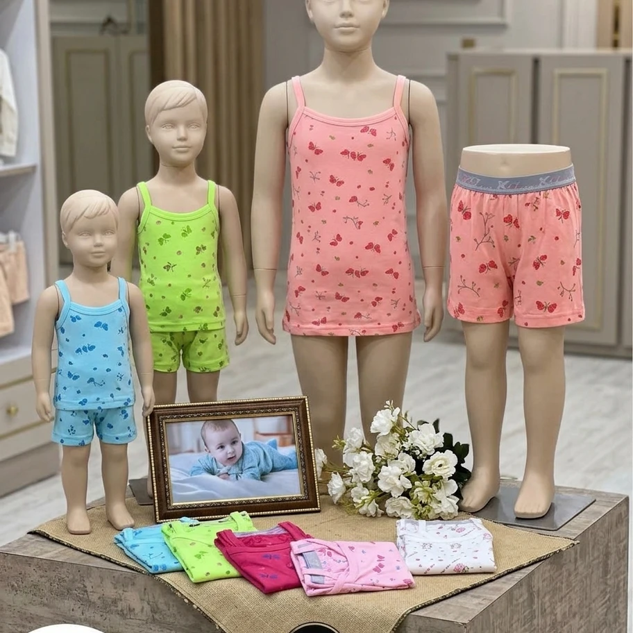 Set Boxer And Under Shirt For Boys And Girls