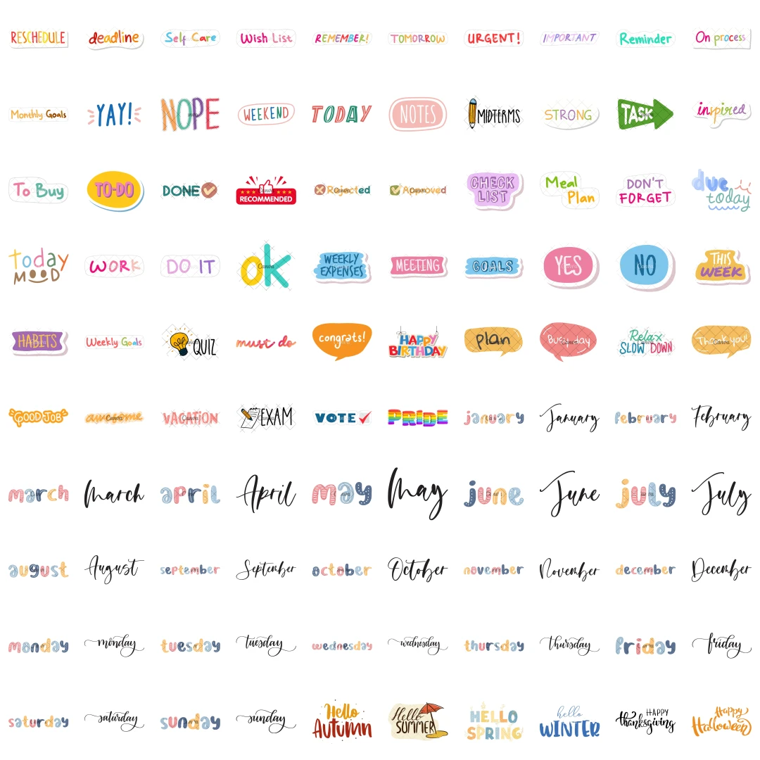 Organisation Stickers