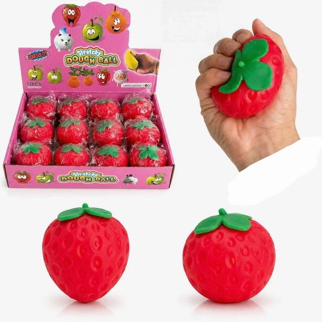 Strawberry Stretchy Dough Ball Squishy