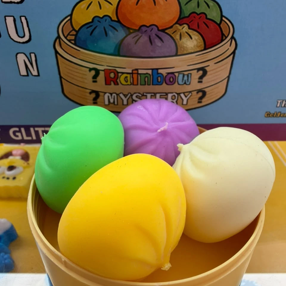 Rainbow Mystery Dumpling Squishy