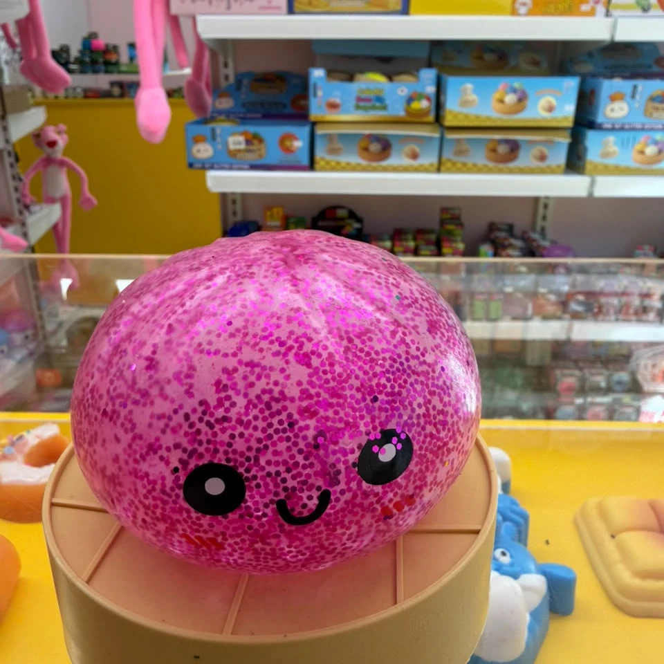 Glitter Water Beads Medium Size Bun Dumpling