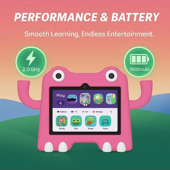 OTEETO TAB73  PRO FOR KIDS 7" BLACK + PINK - 4