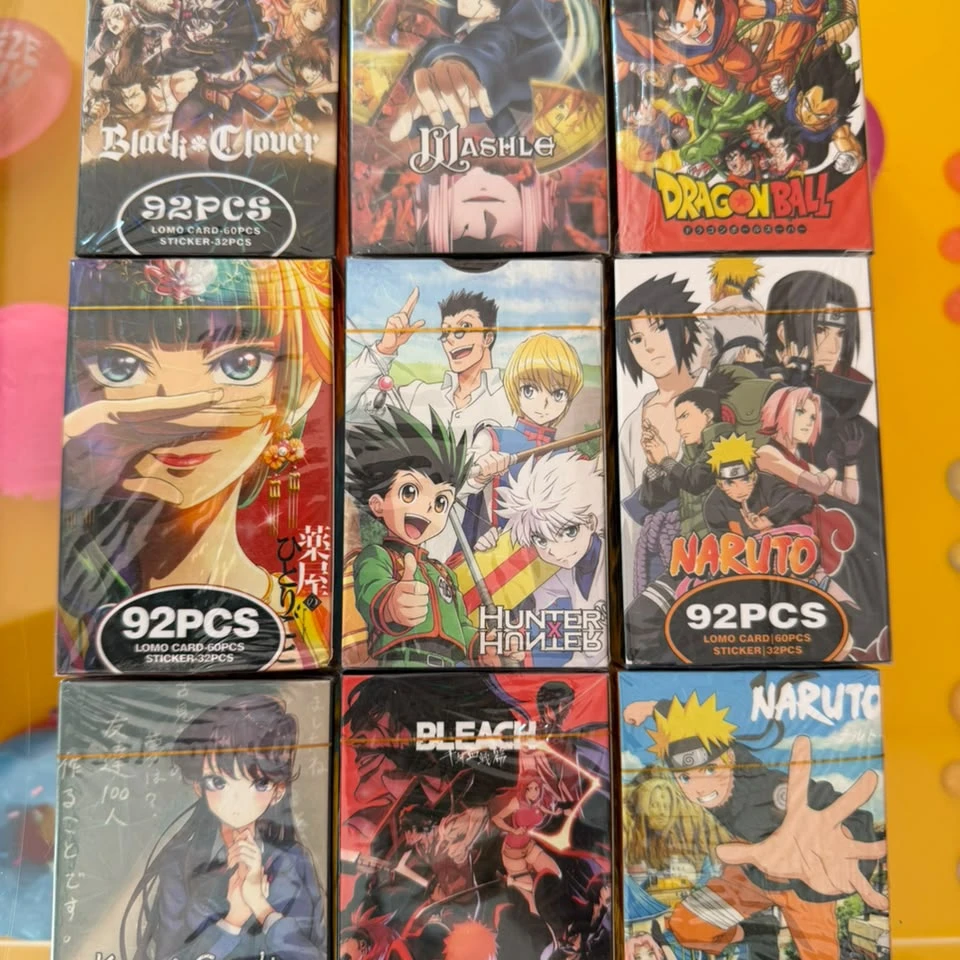 A Set of 92 Pieces of Anime LOMO Cards for Fans of Anime