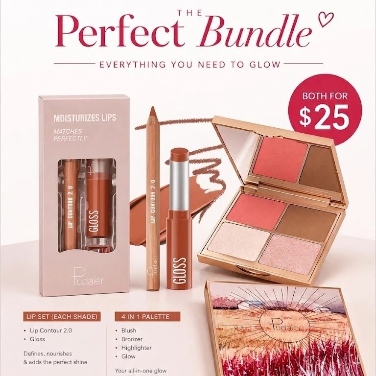 4-In-1 palette + arrive early lip set