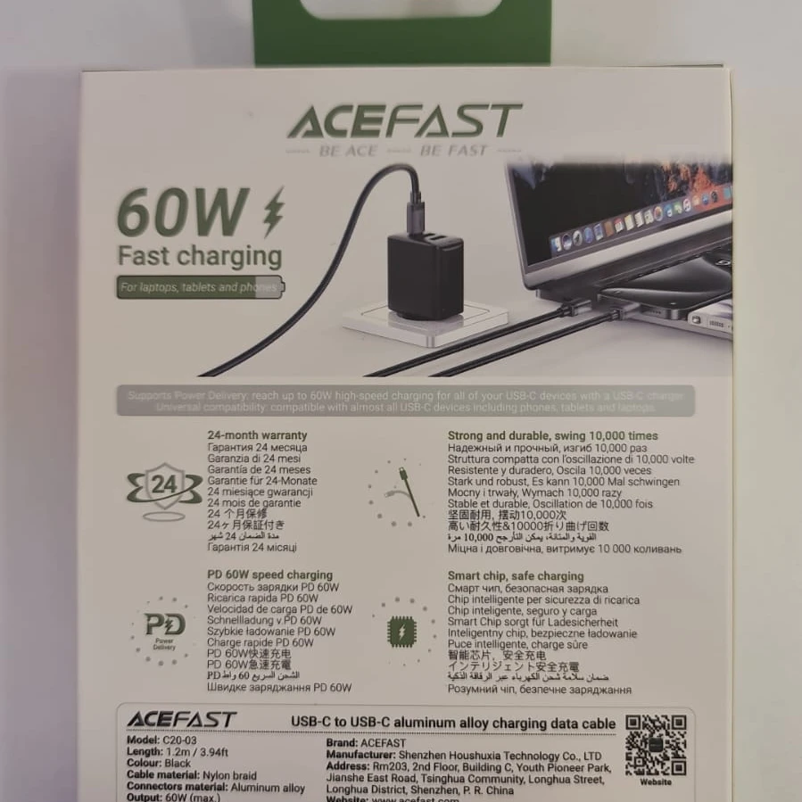 Acefast Data Cable 60w 1.2m - 2