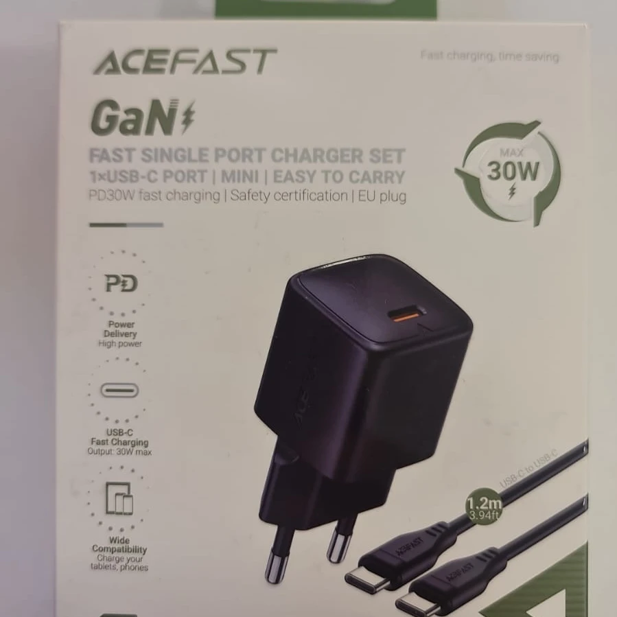 Acefast Gan Charger Set Type-c 30w