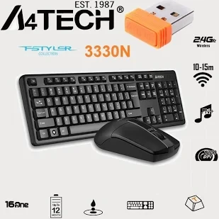 A4TECH 3330N Wireless Keyboard & Mouse Combo