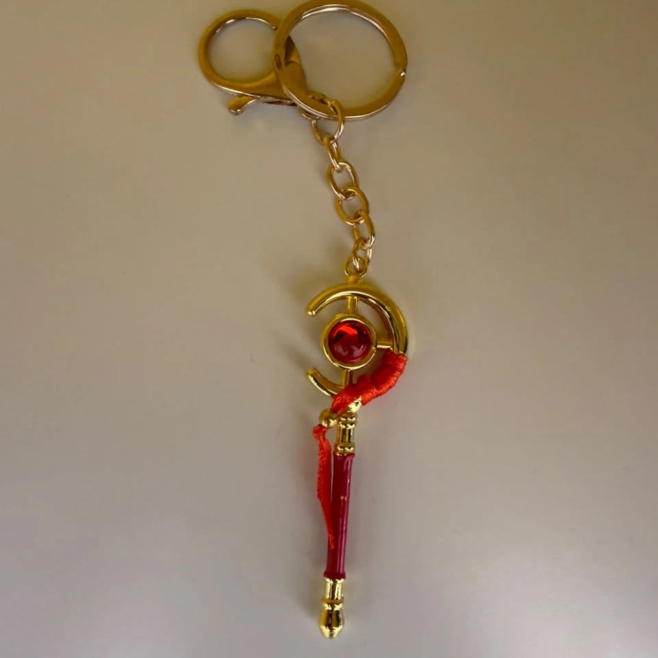 Keychain Designs Of Anime Frieren Magic Staff & Magic Wand Model