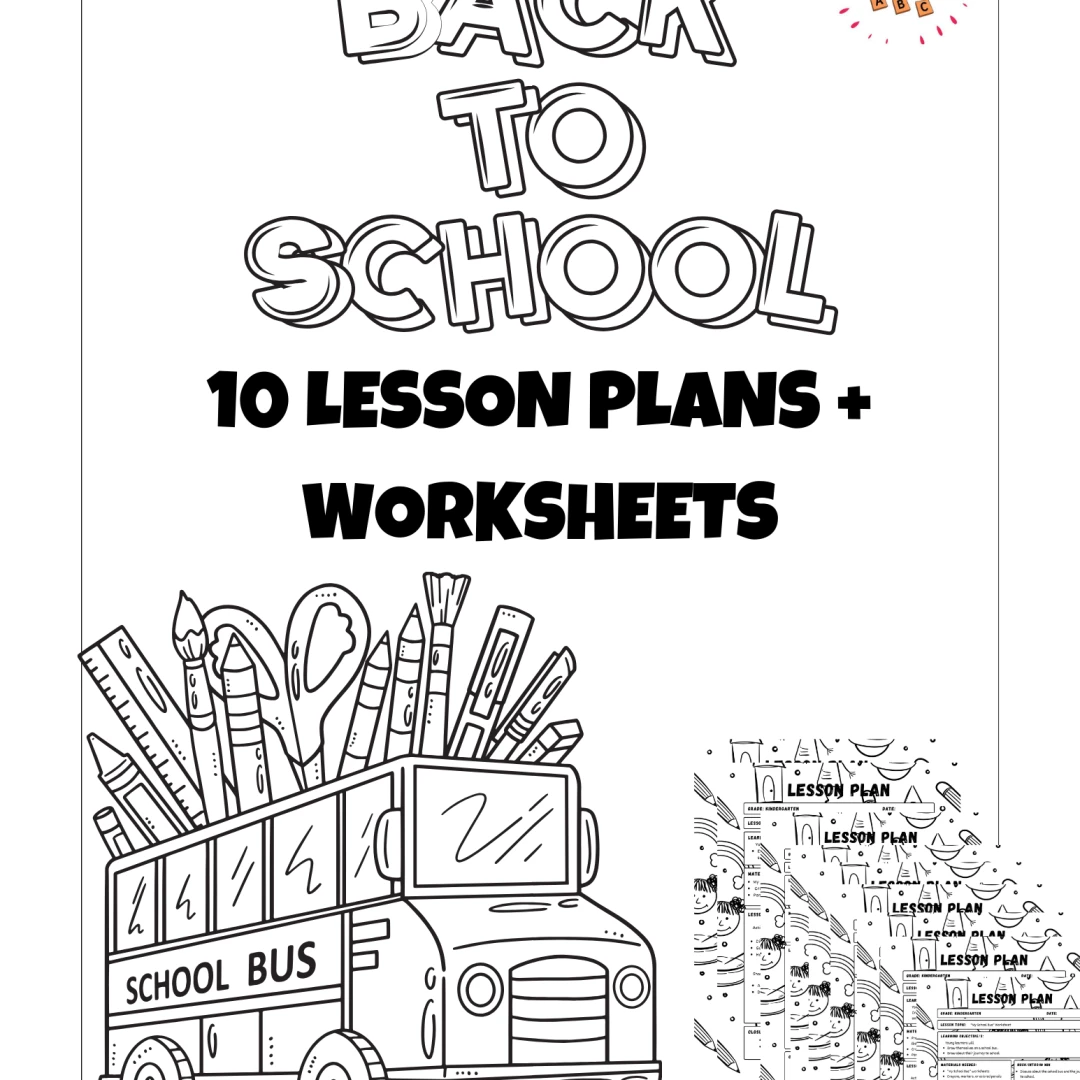 1St Day Of School Activities and Worksheets- kindergarten