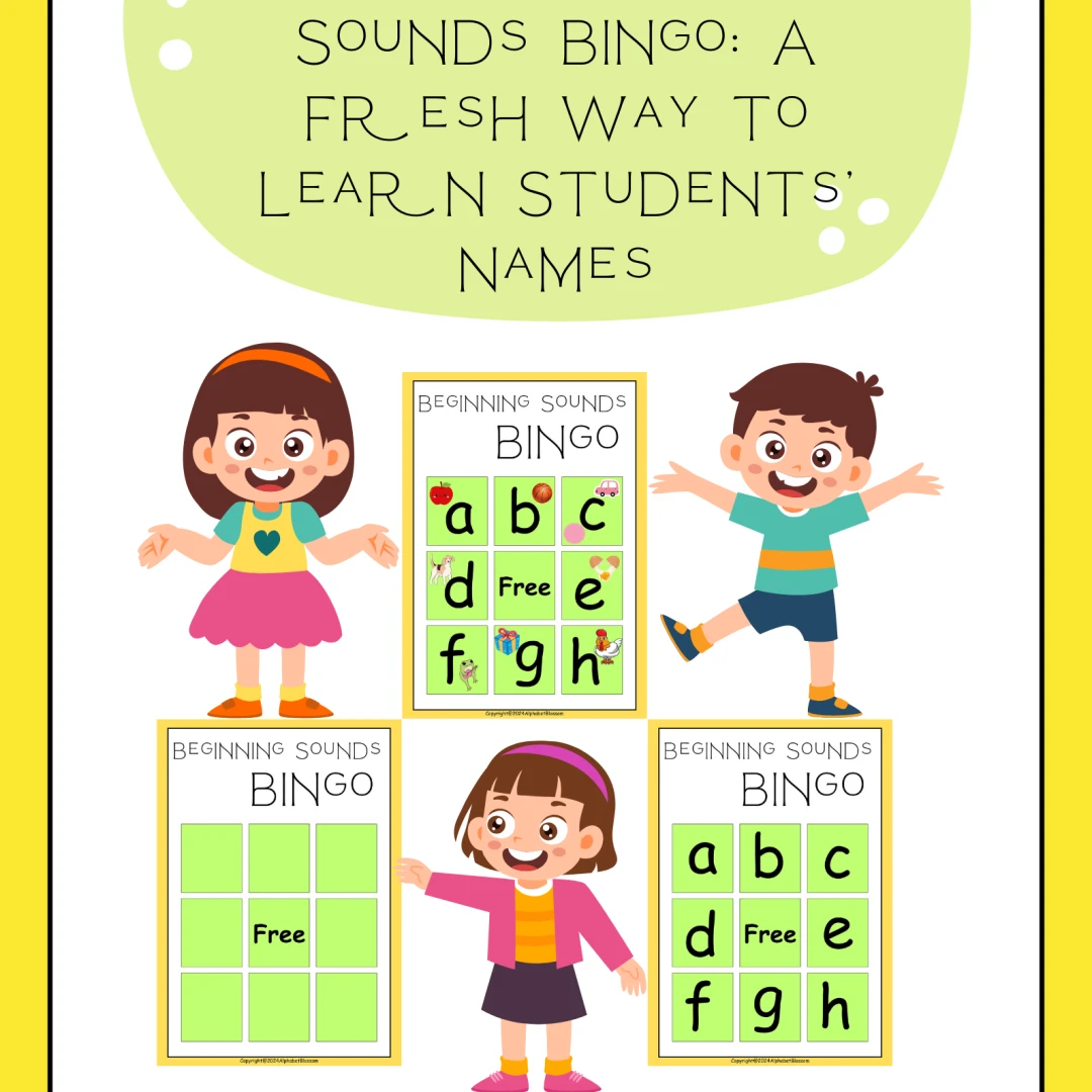 Back-to-School Fun with Beginning Sounds Bingo: A Fresh Way to Learn Students’ Names