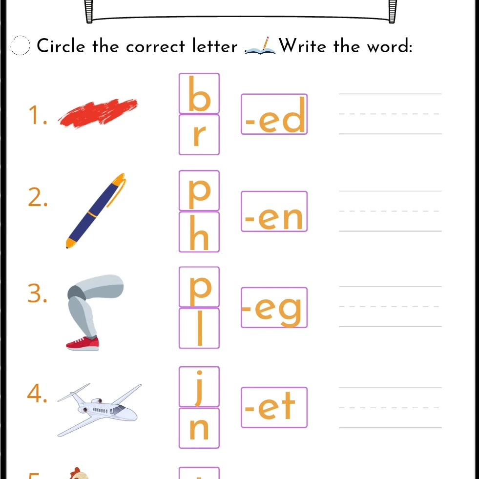 Short Vowels Workbook - 5