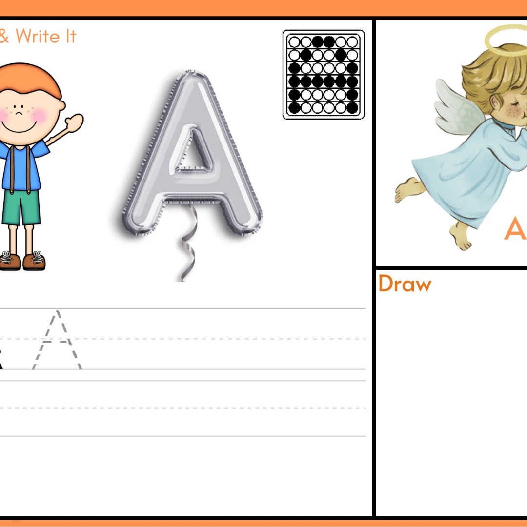 Pop It! Write It ! & Draw It! Uppercase Letters - 2