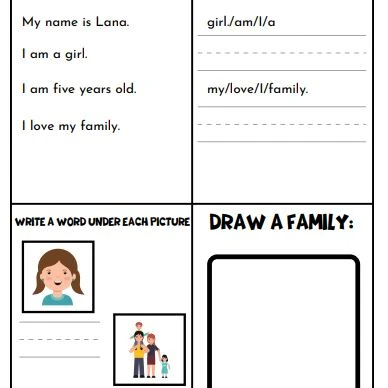 I Can Read & Write – Family Theme - 2