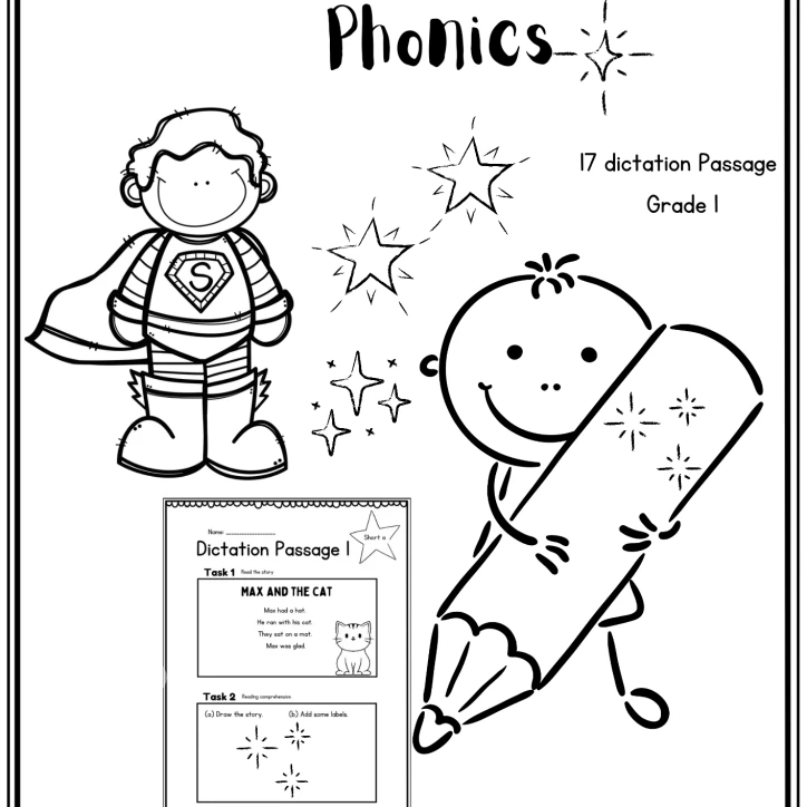 Dictation Passages- Phonics Practice
