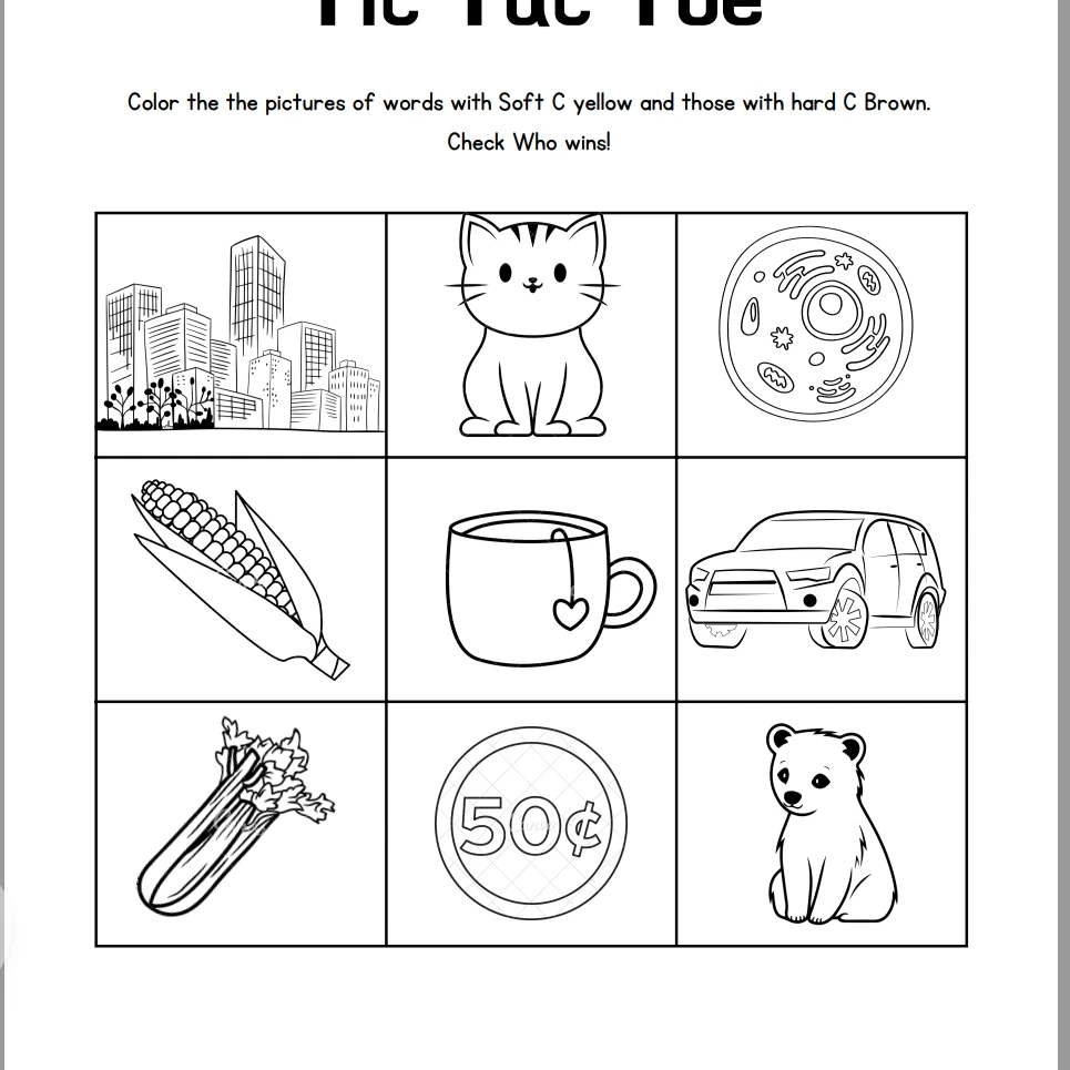 Soft C & Hard C Activities - 4