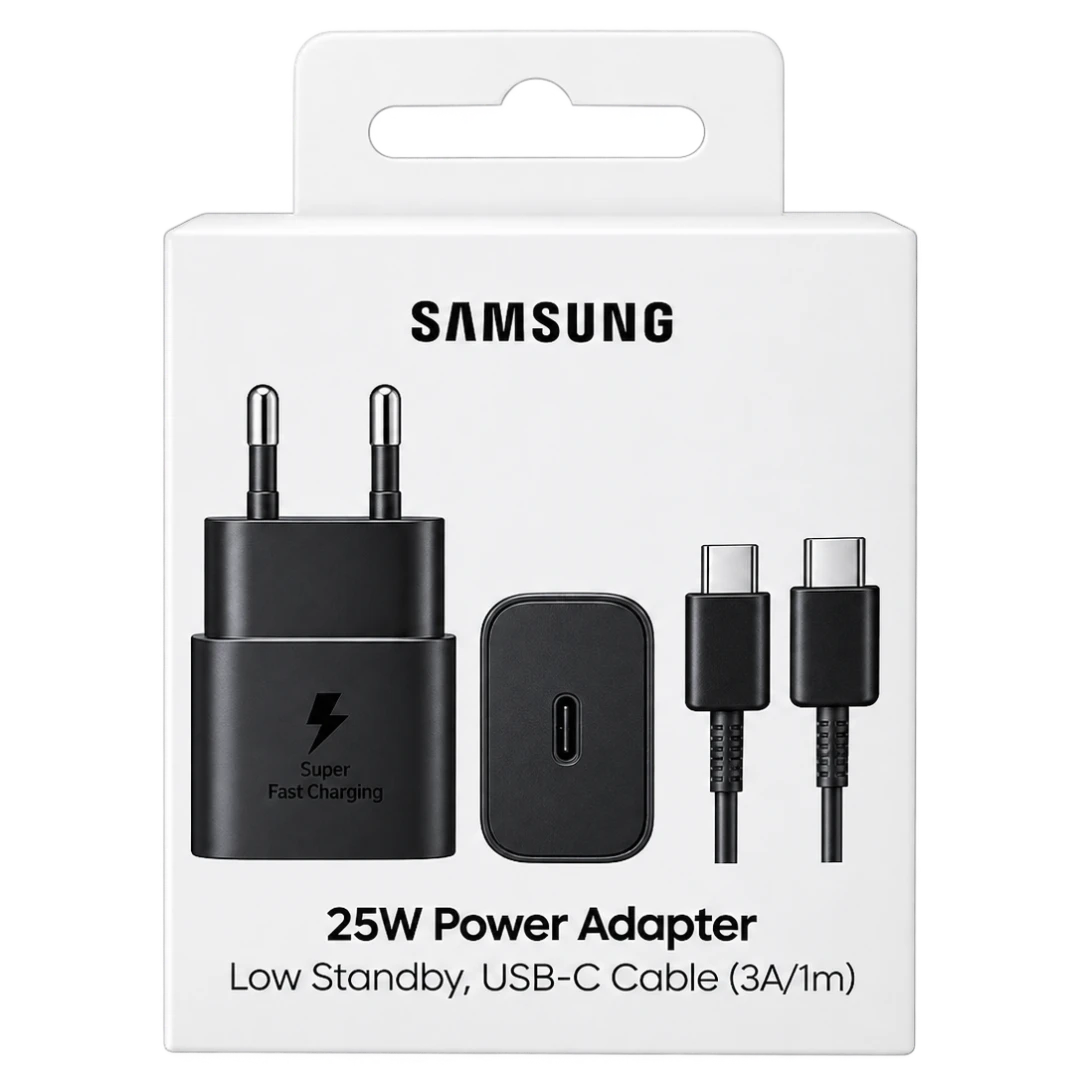 SAMSUNG CHARGER 25W ORIGINAL TYPE C TO TYPE WITH CABLE TYPE C