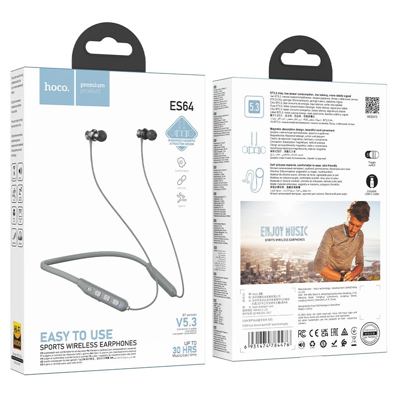 HOCO ES64 BT EARPHONES SPORT