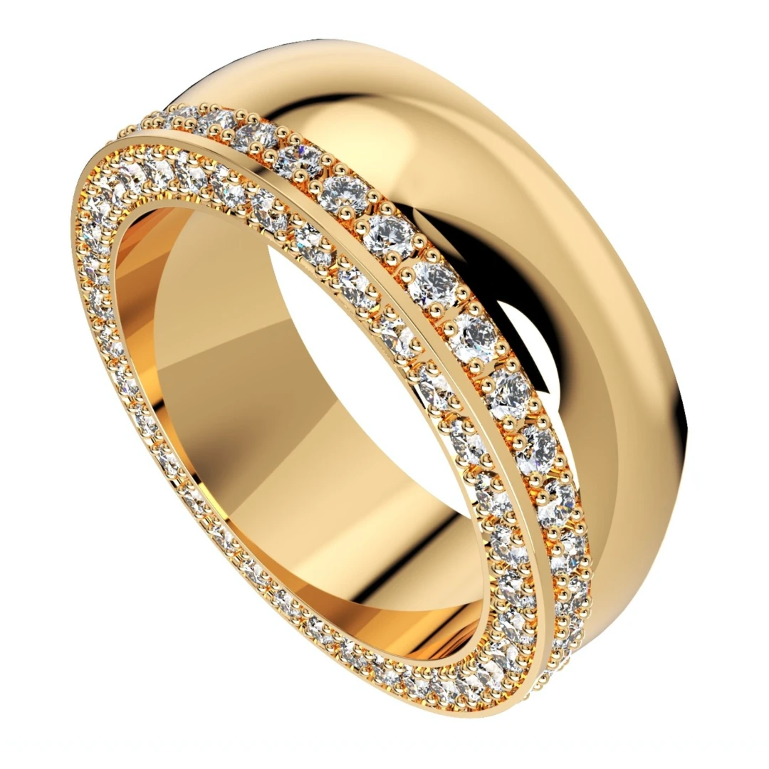 Wedding Ring Set Women Men Ring CAD Design-PSJM001V3