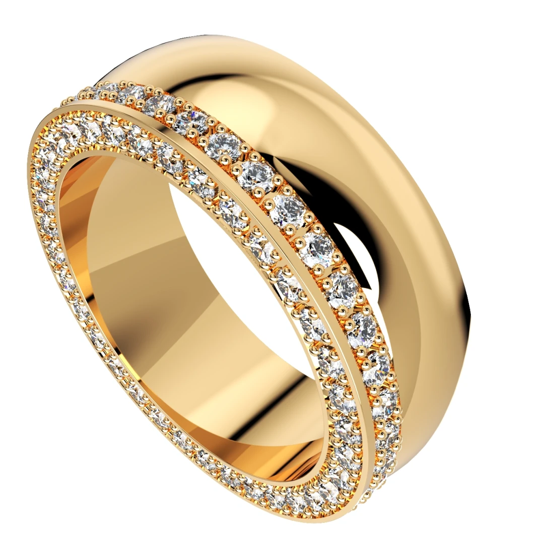 Wedding Ring Set Women Men Ring CAD Design-PSJM001V3 - 3