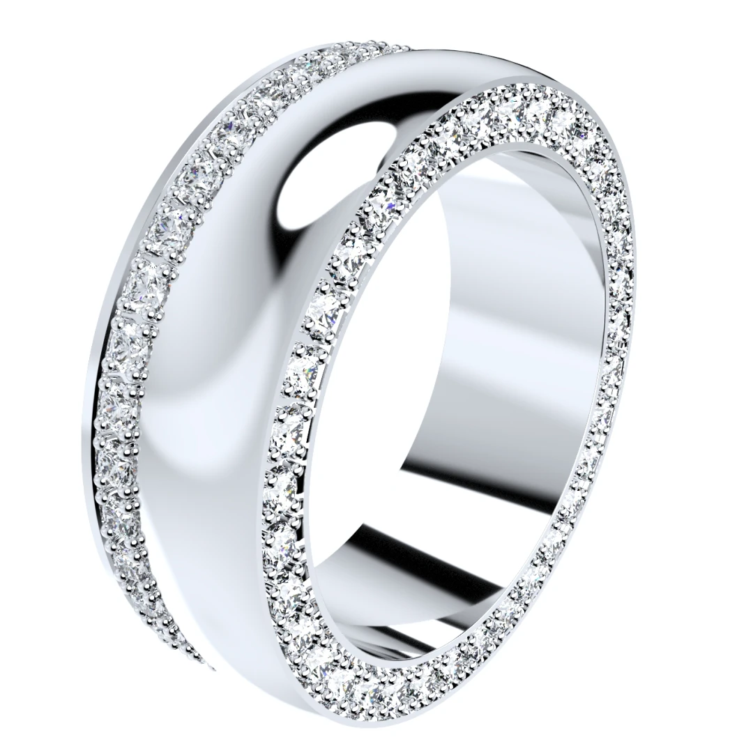 Wedding Ring Set Women Men Ring CAD Design-PSJM001V3 - 5