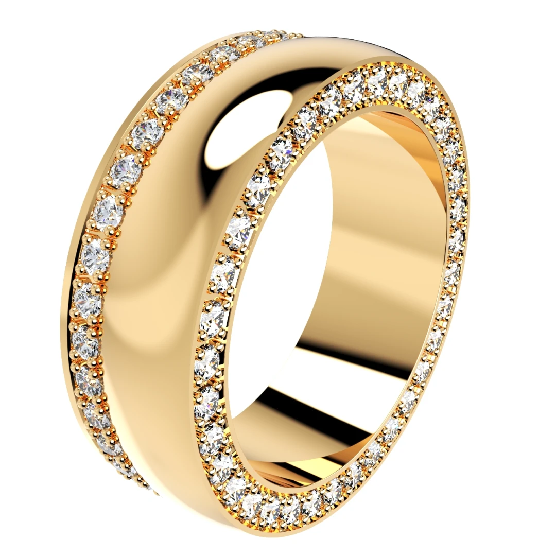 Wedding Ring Set Women Men Ring CAD Design-PSJM001V3 - 4