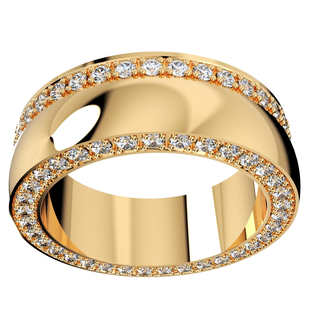 Wedding Ring Set Women Men Ring CAD Design-PSJM001V3 - 7