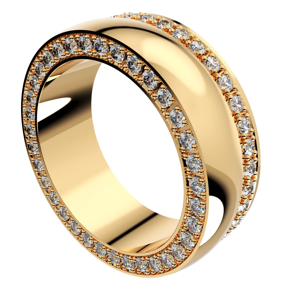 Wedding Ring Set Women Men Ring CAD Design-PSJM001V3 - 8