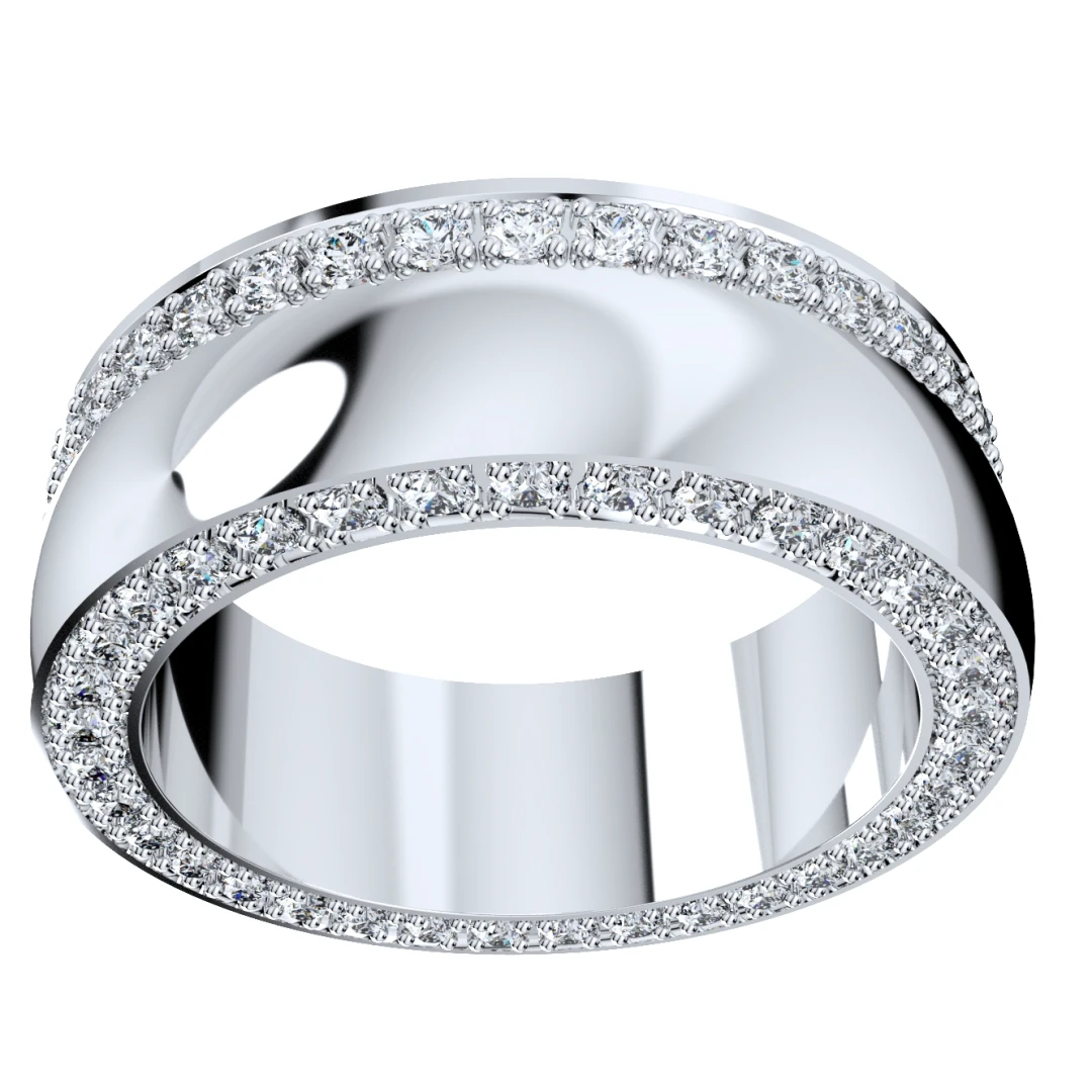 Wedding Ring Set Women Men Ring CAD Design-PSJM001V3 - 6