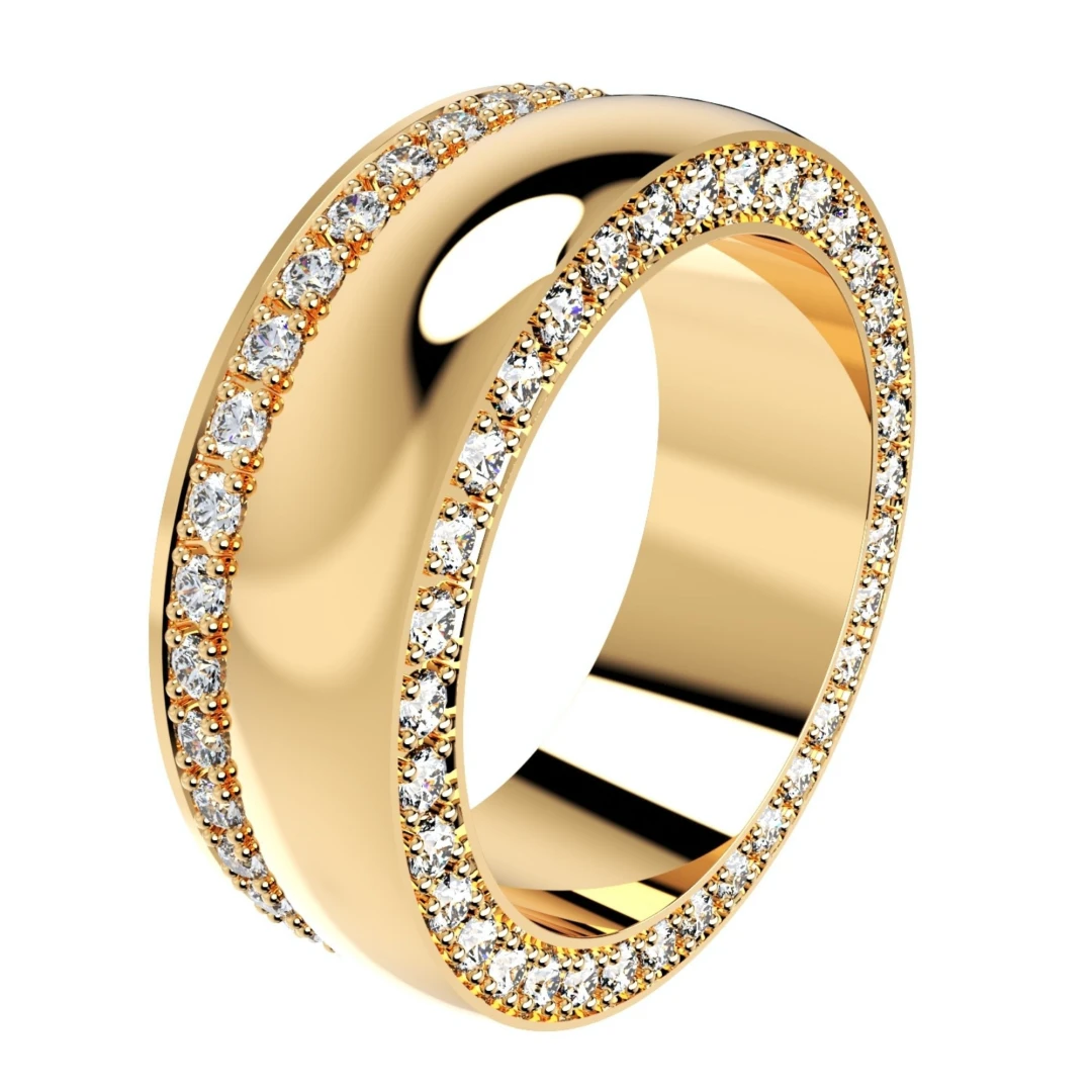 Wedding Ring Set Women Men Ring CAD Design-PSJM001V3 - 10
