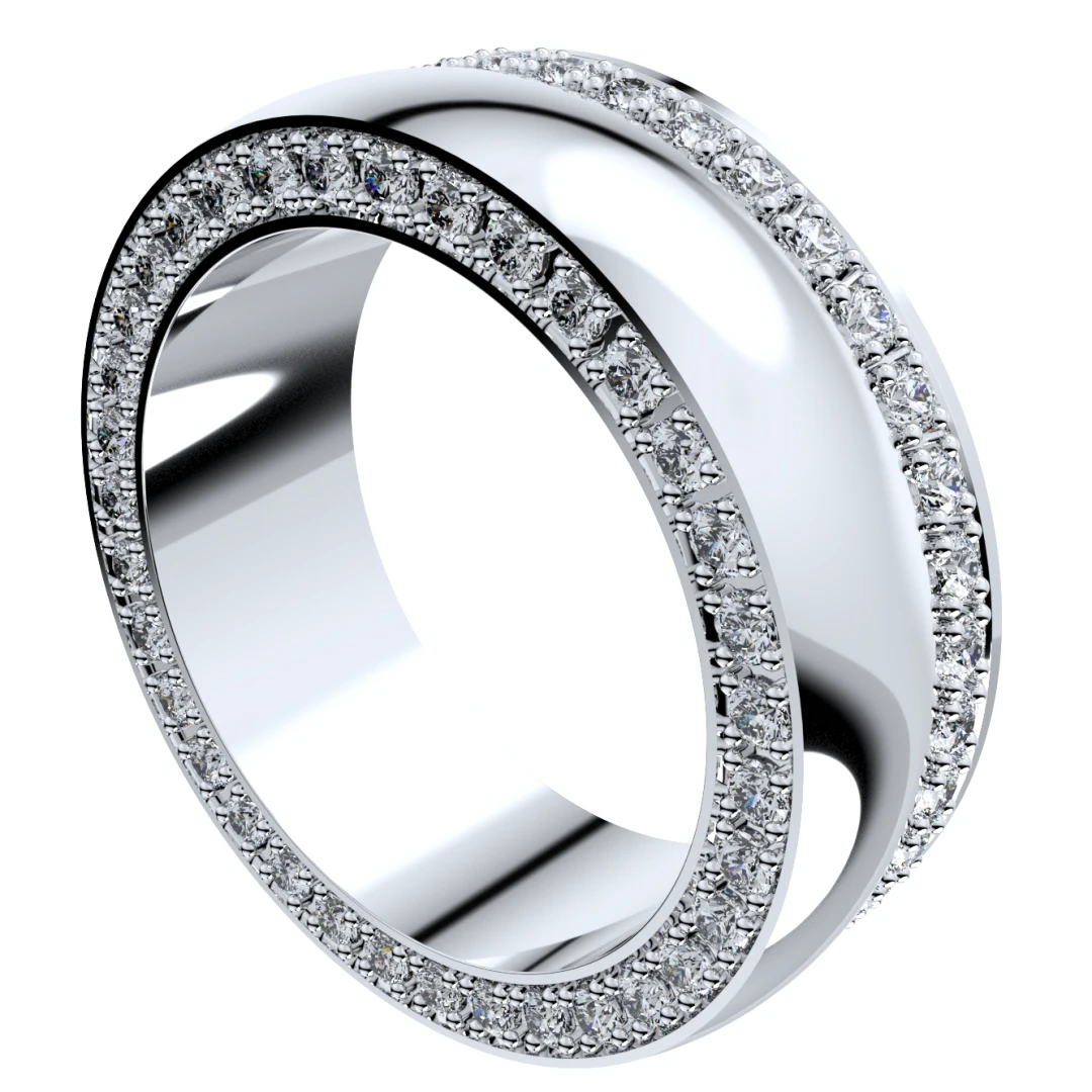 Wedding Ring Set Women Men Ring CAD Design-PSJM001V3 - 9