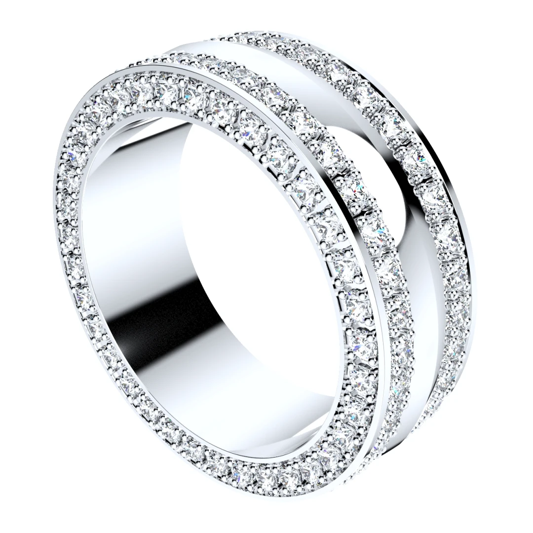 Wedding Ring Set Women Men Ring CAD Design-PSJM001V4 - 4