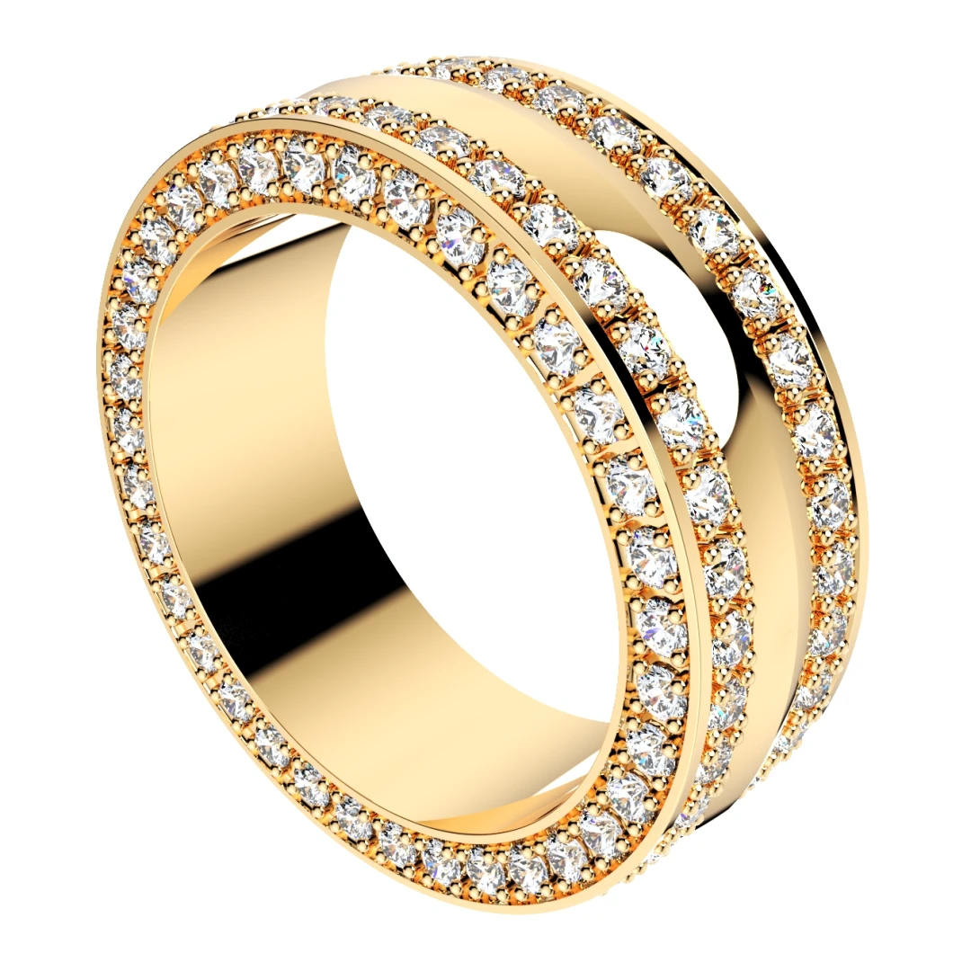 Wedding Ring Set Women Men Ring CAD Design-PSJM001V4 - 3
