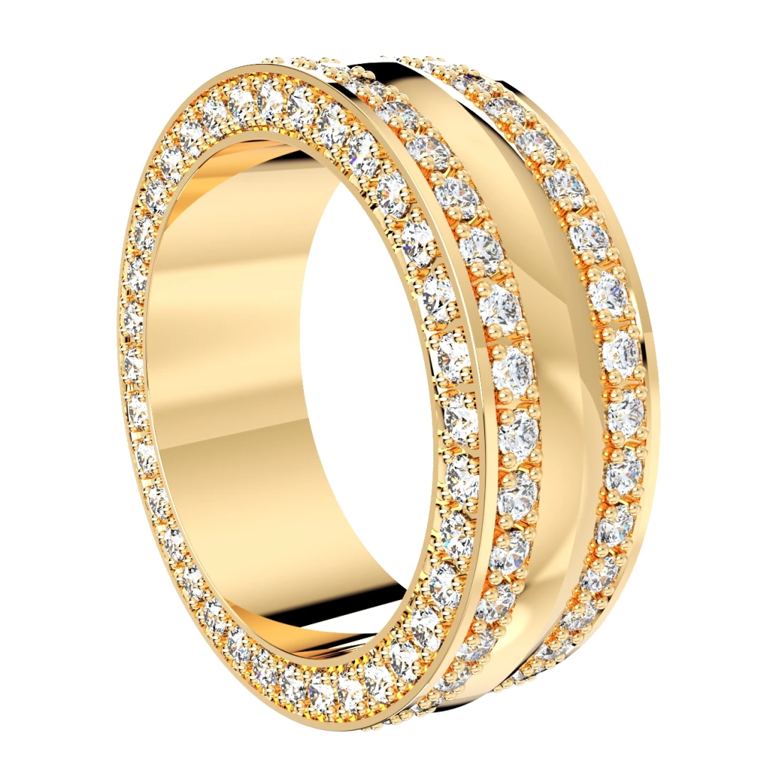 Wedding Ring Set Women Men Ring CAD Design-PSJM001V4 - 6
