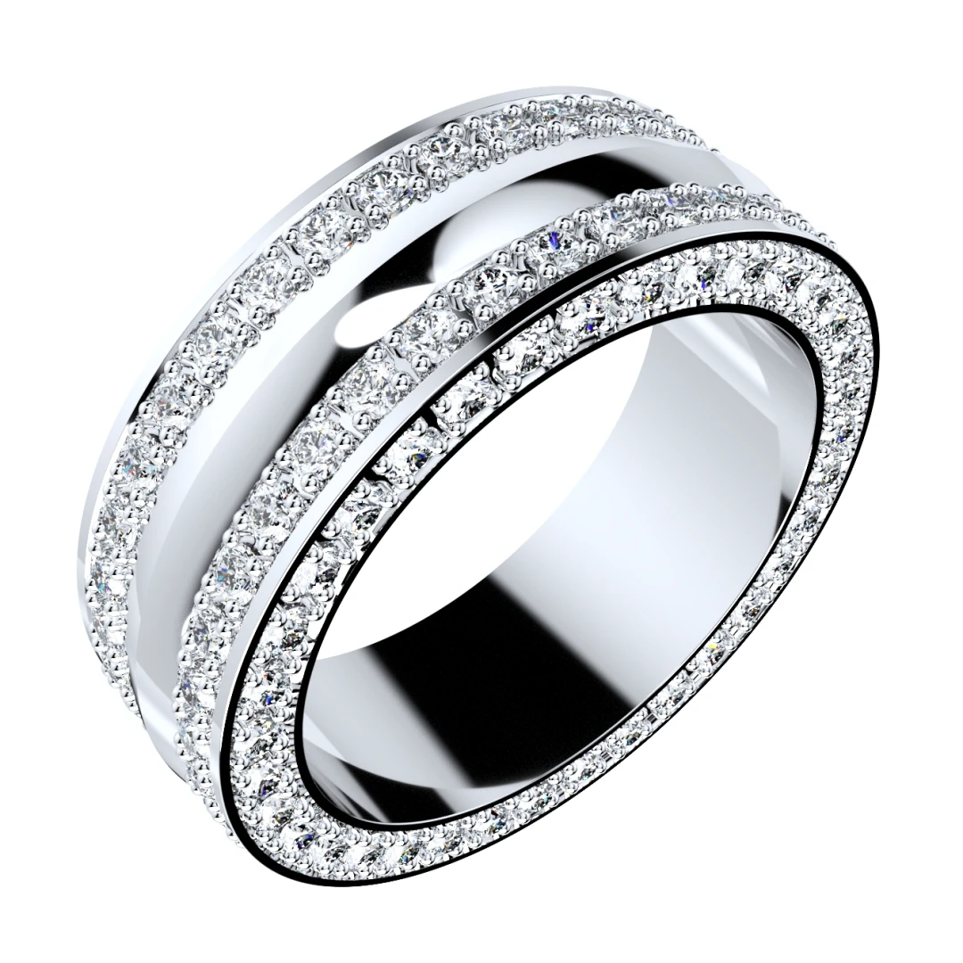 Wedding Ring Set Women Men Ring CAD Design-PSJM001V4 - 8
