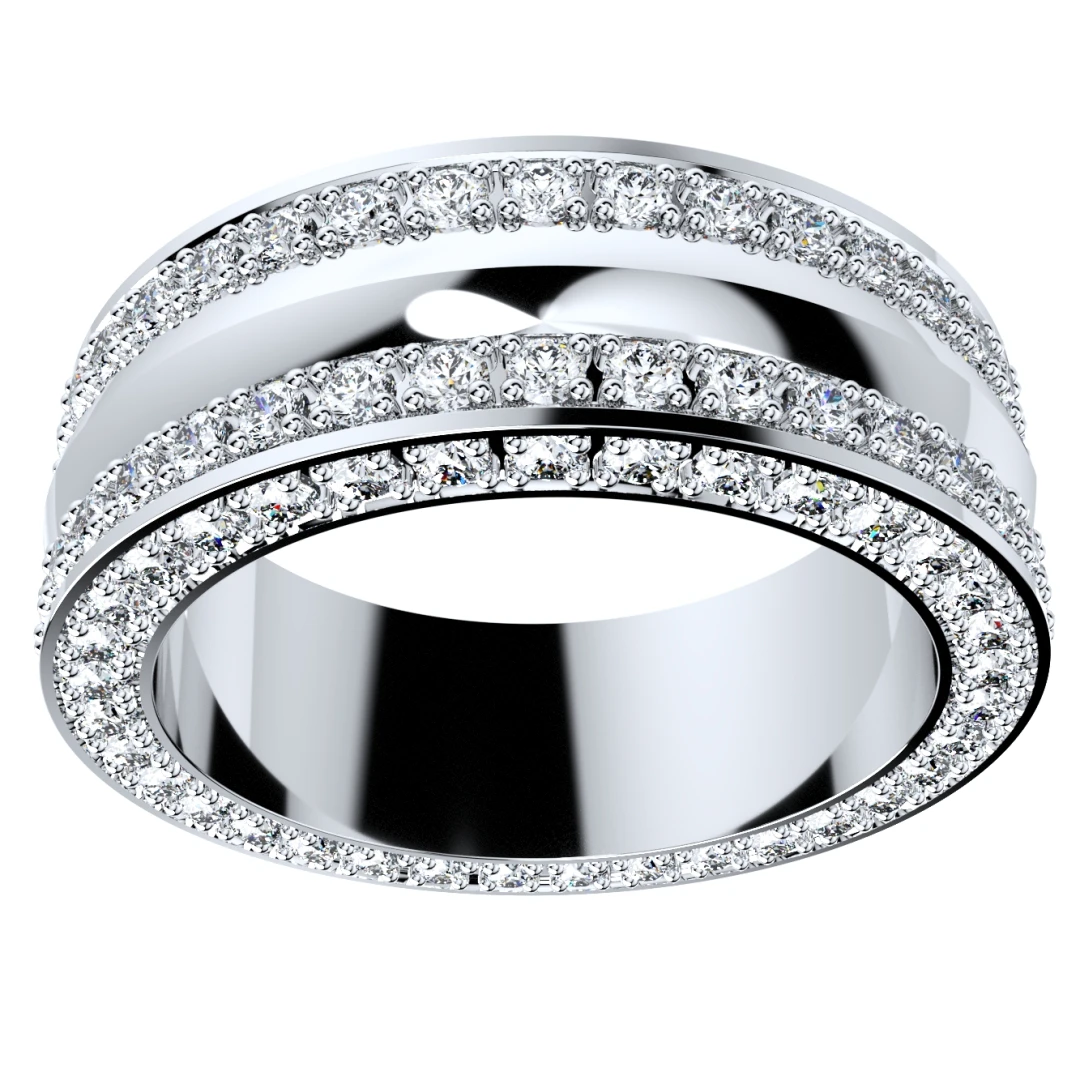 Wedding Ring Set Women Men Ring CAD Design-PSJM001V4 - 9