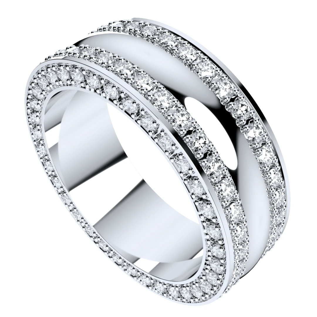Wedding Ring Set Women Men Ring CAD Design-PSJM001V5