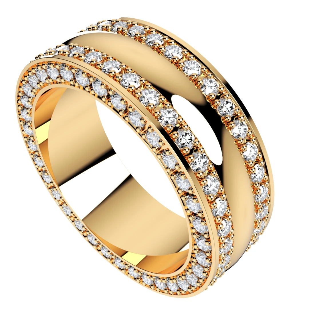 Wedding Ring Set Women Men Ring CAD Design-PSJM001V5 - 3