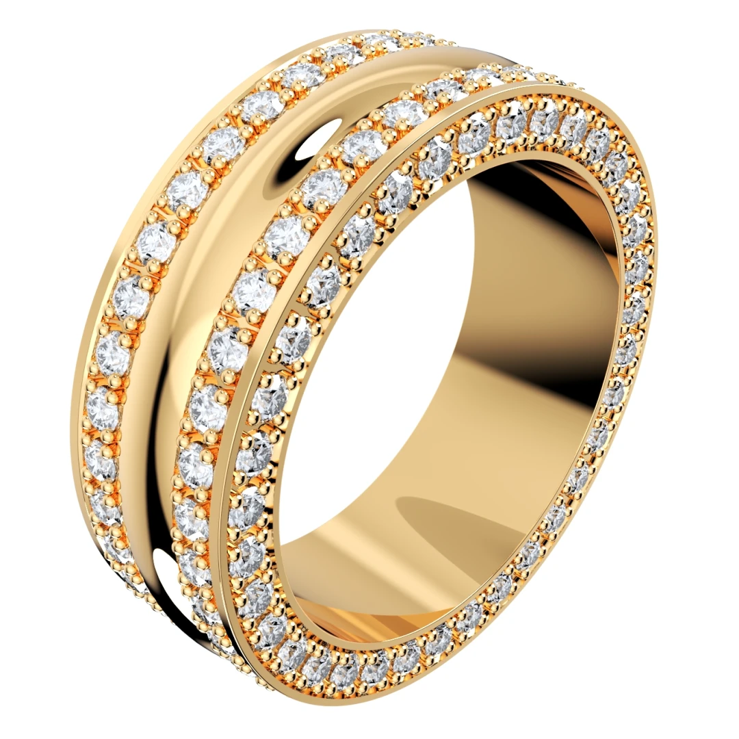 Wedding Ring Set Women Men Ring CAD Design-PSJM001V5 - 4