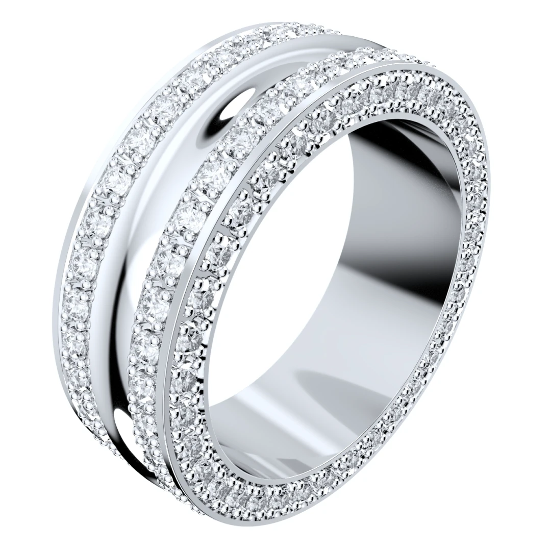 Wedding Ring Set Women Men Ring CAD Design-PSJM001V5 - 5