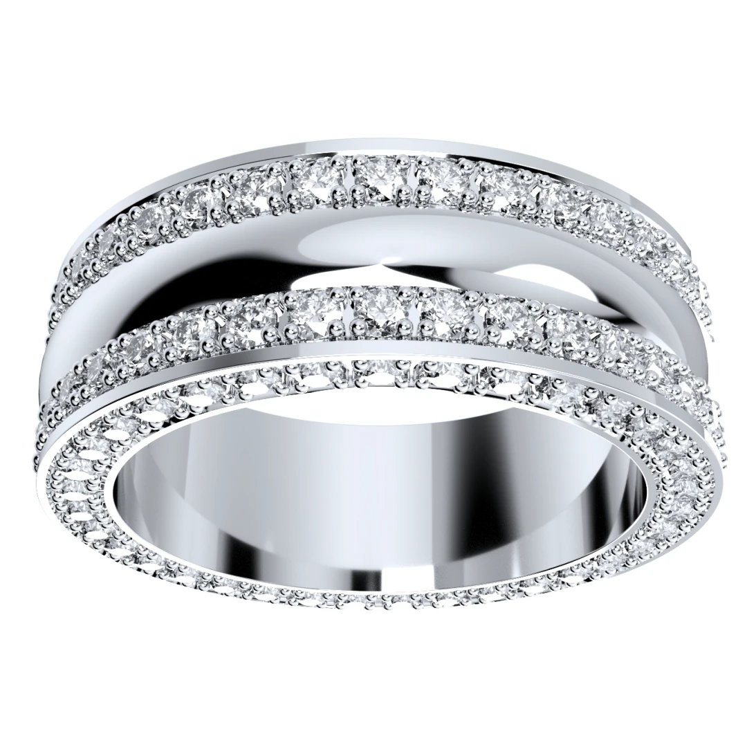 Wedding Ring Set Women Men Ring CAD Design-PSJM001V5 - 6