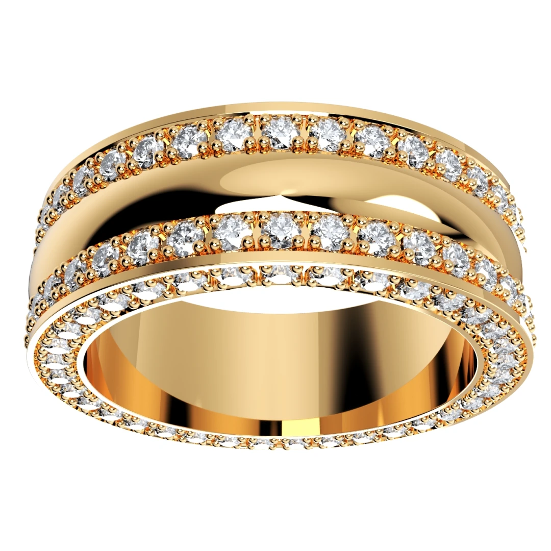 Wedding Ring Set Women Men Ring CAD Design-PSJM001V5 - 7